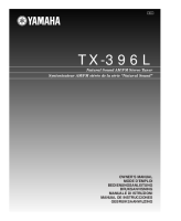 Yamaha TX-396-L - Owners Manual 